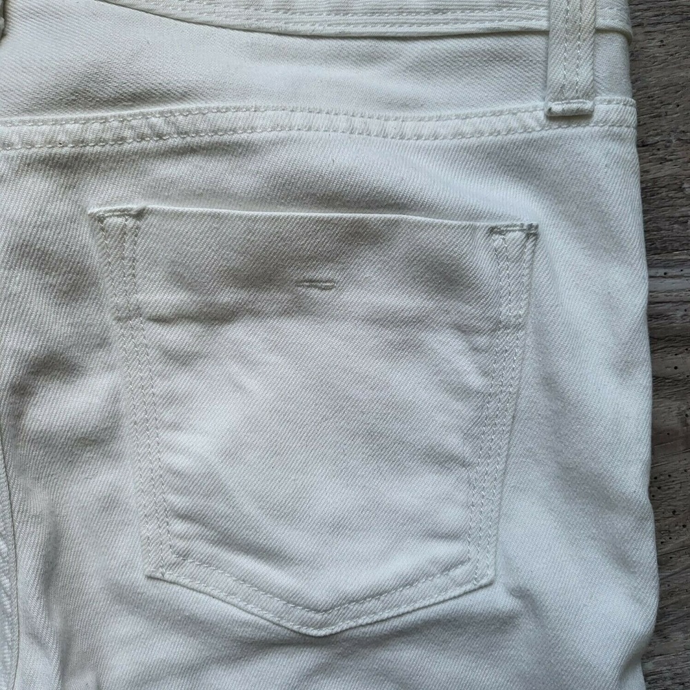 Banana Republic Womens White Skinny Jeans Size 27 Cotton Cuff Rollup Capri Pant - Picture 7 of 12
